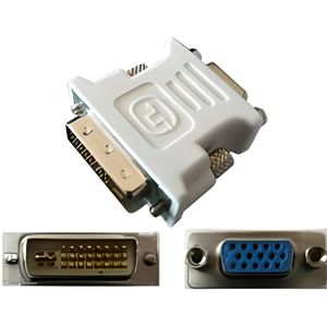 Adaptateur DVI MALE - POUR DIGITAL VGA UNIQUEMENT KALEA-INFORMATIQUE /© LIRE LE DESCRIPTIF SVP // VGA FEMELLE SUB 15 DVI-D 24+1