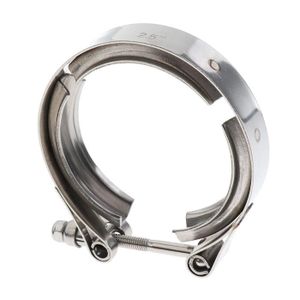 Pinces à bande en V Collier de serrage à bande en V en acier inoxydable de 3 po avec kit de 2 brides Tuyau déchappement turbo 