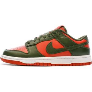 BASKET Baskets Kaki/Rouge Homme Nike Dunk Low Retro