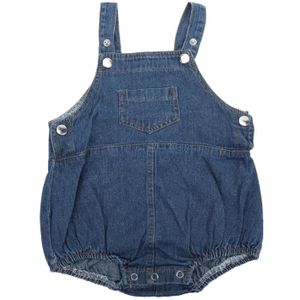 BODY TMISHION Body unisexe en coton sans manches avec bretelles dos nu Body nouveau-né pour bébés garçons filles (bleu 73cm S)-SPR