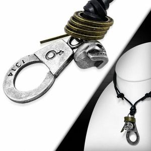 Yadoca 2 Pcs 3MM Collier en Cuir Homme Femme Brun Noir Cha/îne Collier Fermoirs en Acier Inoxydable 41-76cm