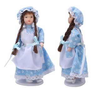 FIGURINE - PERSONNAGE SALALIS Figurines miniatures en céramique Figurines de fille en céramique pour maison de poupée 1:12, articulations jeux poupee