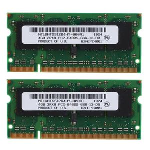 MÉMOIRE RAM 2PCS DDR2 4GB Laptop Ram 800Mhz PC2 SODIMM 2RX8 20