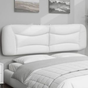 TÊTE DE LIT Zerodis Coussin de tête de lit blanc 180 cm simili