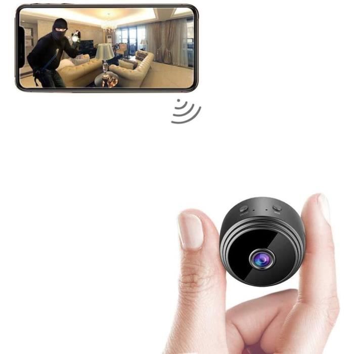 Acheter PDTO 1080P caméra sans fil Wifi maison intérieure sécurité  intelligente IR Cam espion Vision nocturne