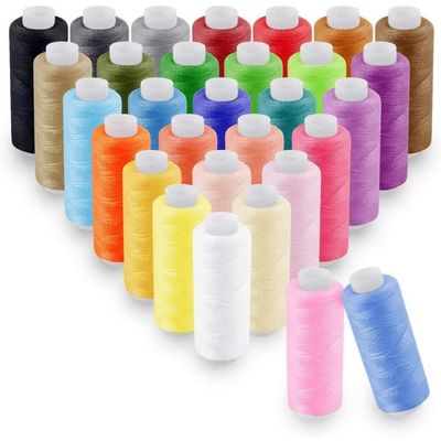 Kit Fil à Coudre 72 Bobines 36 Couleurs - 400 Yards Pour Machine à Coudre Et Broderie