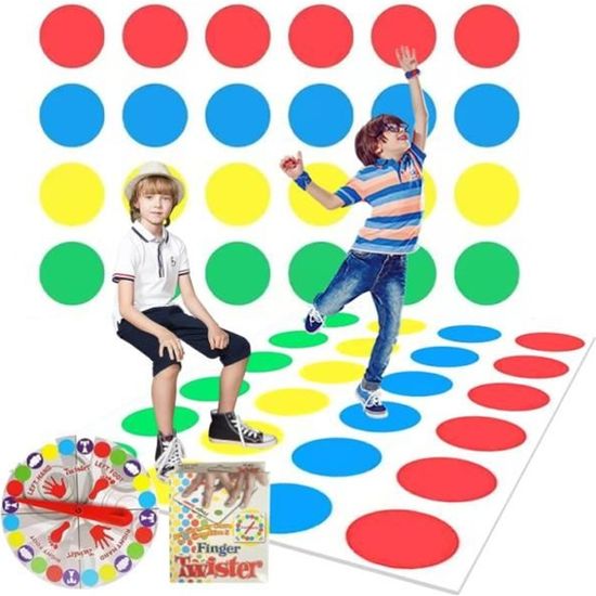 Twister Jeux pour Enfant Adultes,Tapis de Jeu Twisting,Twister à partir de  6 Ans,Jeu de Societe Enfant,Twister Balance Floor Jeu Pad - Cdiscount Jeux  - Jouets