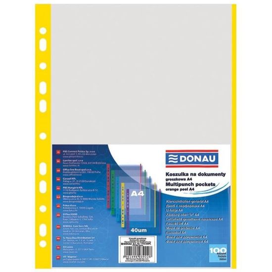 Film 40µ Grainé Pochettes Transparentes Idena A4 - Lot De 100, Grainées, 40µ, Protection Documents Pochettes Brochure Grainées