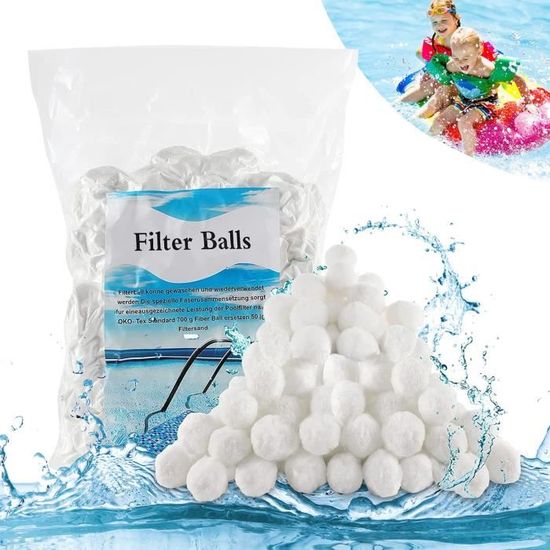 Balles Filtrantes Réutilisables Flow Fire 700g - Équivalent 27kg Sable, Pour Filtre Piscine, Spa, Aquarium