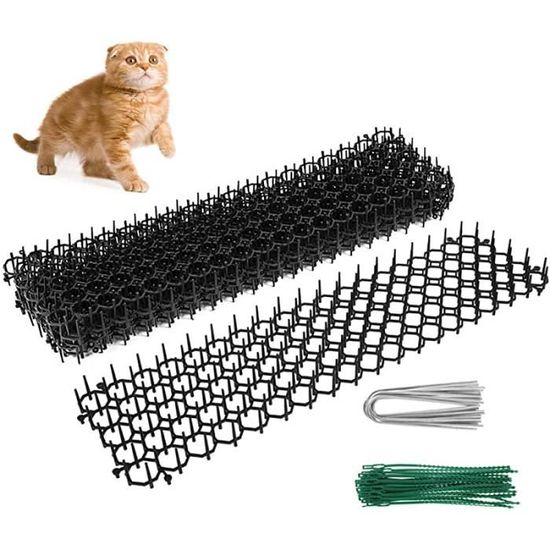 Grille à épines pour chat, tapis répulsif pour chat 15 pièces, barrière  pour animaux