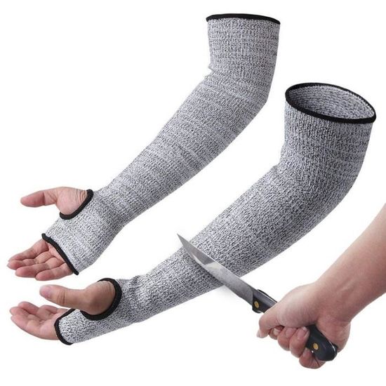 Manchons Résistants Aux Coupures Sans Trou Pour Pouce 18 Protection Des Bras Anti Morsure Peau Fine De S Curit Jardin Cuisine 1 Paire Manchons Résistants Aux Coupures Sans Trou Pour Pouce 18 Protection Des Bras Anti Morsure Peau Fine De S Curit Jardin Cuisine 1 Paire