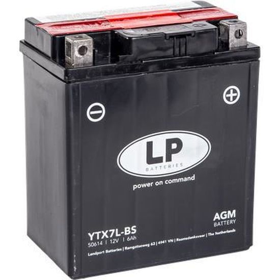Accurat Sport YTX7L-BS Batterie Moto/Quad Gel 7Ah 12V 130 A 113 x 70 x
