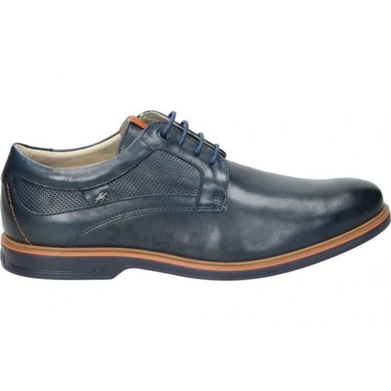 Chaussures Plates Homme Fluchos F1744 - Cuir Marine, Doublure Cuir/Textile, Confort Et Style Classique - 11