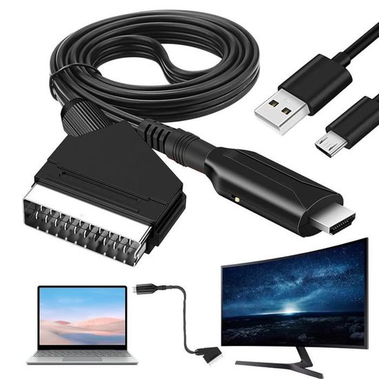 Adaptateur Péritel Vers Hdmi, Câble Péritel Vers Hdmi, Convertisseur