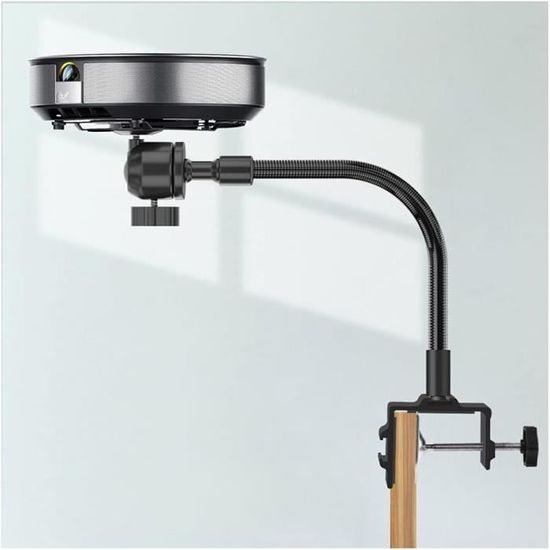 Support Métal Pivotant Pour Echo Show 8 (3ème Génération) - Réglage Inclinaison, Rotation 360° - Noir