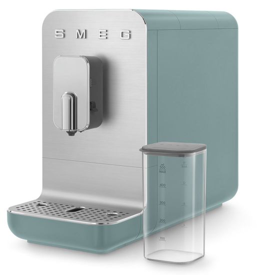 Machine à Café Automatique Smeg 19 Bars – Broyeur Grains, Fonction Vapeur, 1,4 L, Noir BCC02BLMEU