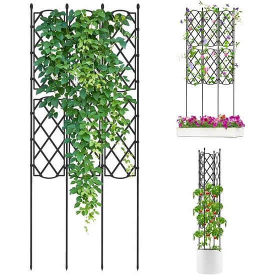 Qqmora Treillis De Jardin Décoratif Cadre De Support Pour Plantes