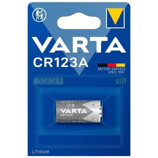 Pile CR123A VARTA Lithium