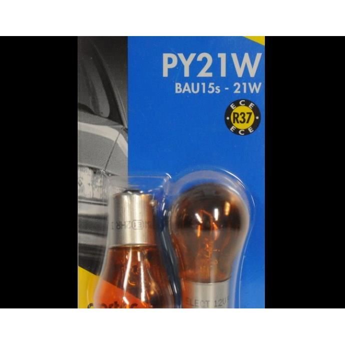 CARTEC Lampes Ambre PY 21W 12V x 2