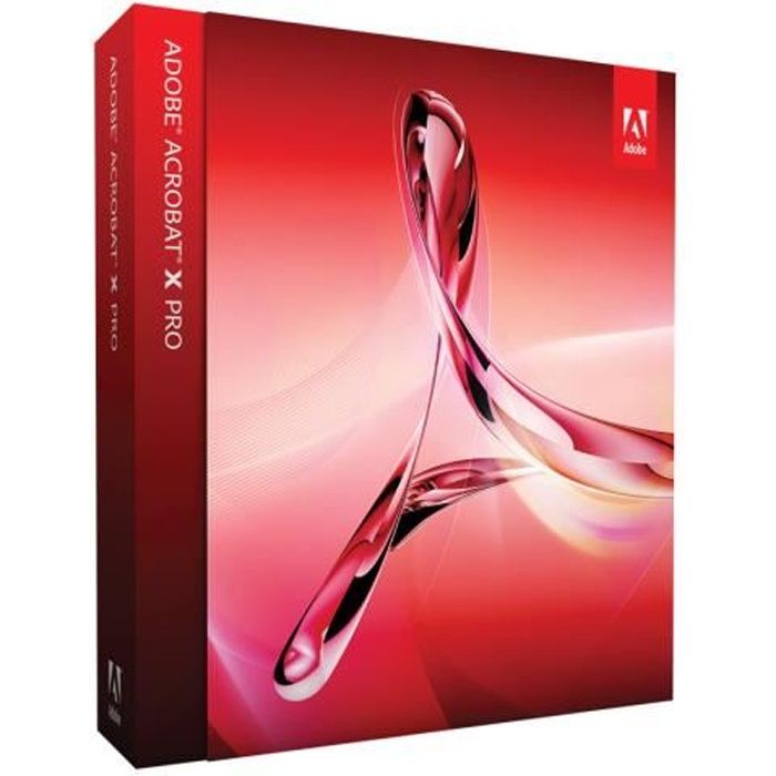 Adobe Acrobat X Pro Pack de boîtiers (mise à niveau) 1 utilisateur mise à niveau de Adobe Acrobat X - 9 - 8 - 7 Standard - 9 Pro…