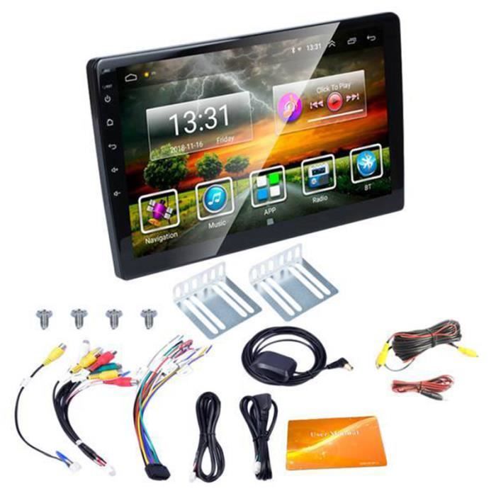 10.1 pouces Voiture Bluetooth 2 DIN voiture radio FM Autoradio MP5 Player Android 9.1
