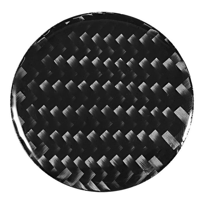 Accessoire D'Autocollant De Garniture De Couvercle De Bouton De Contrôle Central En Fibre De Carbone Pour Audi A4 B9 2017-2019-XIS