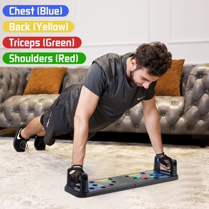 9 in 1 Push Up Rack Board Foldable Muscle Exercise Body Building Adjustable Push-up Stands Comprehensive Fitness Equipment