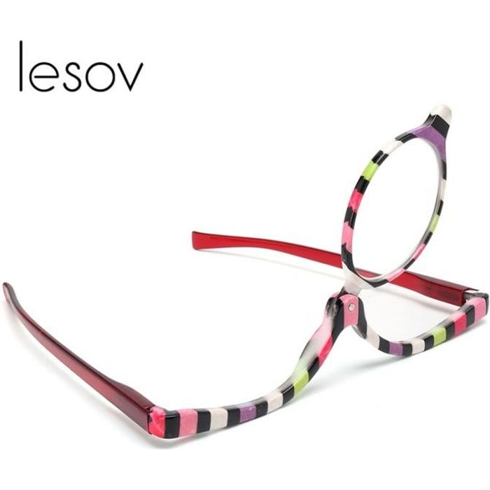 Lunettes de Lecture,Lunettes de maquillage loupes rotatives Lunettes de lecture pour femmes, lunettes presbytes - Type +200