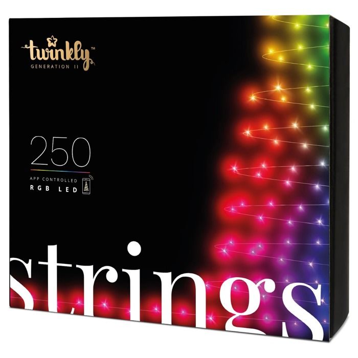 Guirlande lumineuse Connectée TWINKLY 250 Leds RGB 20m pour Sapin de Noël Multicolore