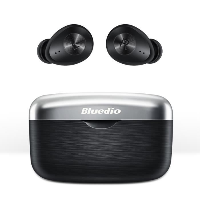 Écouteurs Bluetooth 5.0 sans fil sport Bluedio Fi TWS Headphones Écouteurs étanches Étui de Charge Autonomie