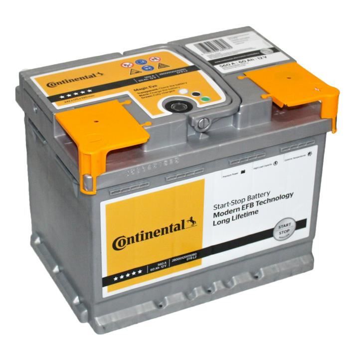 En 12 V 65Ah 650 Amps Tab Start Stop Efb Sg65 Batterie Voitures
