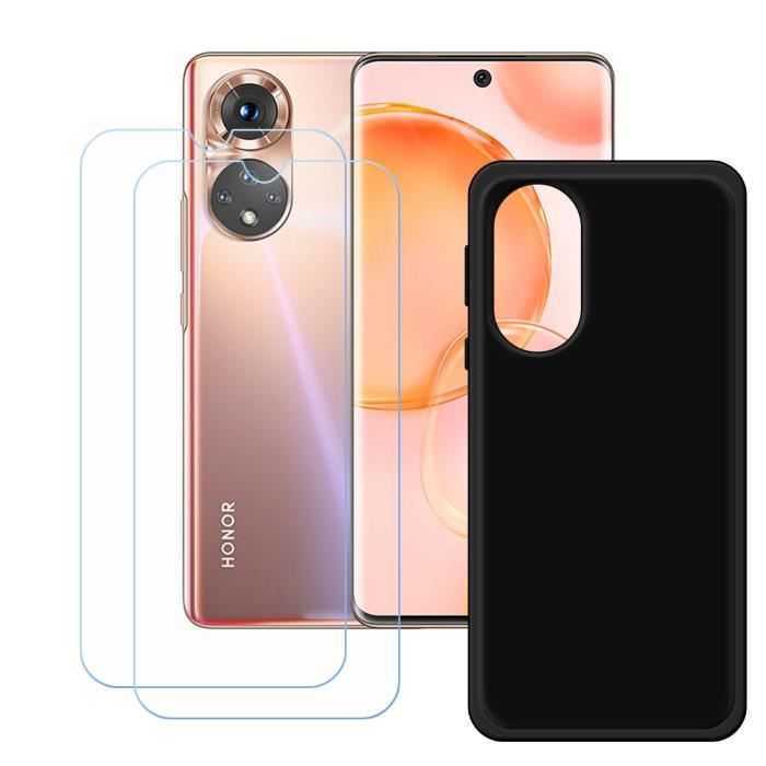 FZ Noir Coque Pour Huawei Nova 9 (6,57-) + 2 X Verre trempé, HD Film Protecteur - TPU Silicone Cover Case Shell.