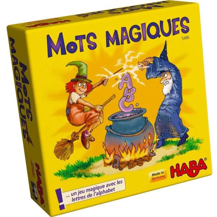 5486 - mots magiques - jeu éducatif dès l'âge de 6 ans pour l'apprentissage des lettres, cadeau idéal pour les débutants pour la sco