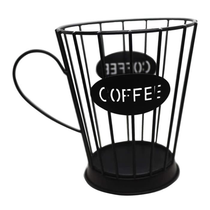 Café Gousses Titulaire Panier de Rangement Espresso Café Gousses Gardien Comptoir de Cuisine Porteurs de Stockage Petit noir