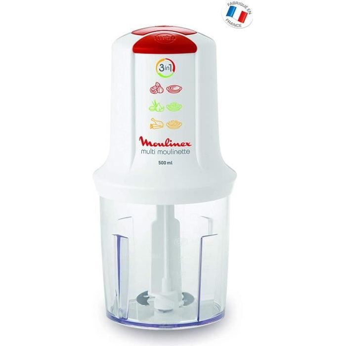 Moulinex AT710131 Mini Hachoir Électrique Multi Moulinette 3 en 1