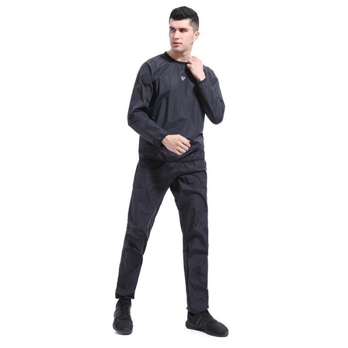Ensemble de Sudation Homme T-shirt Pantalon Sport Running
