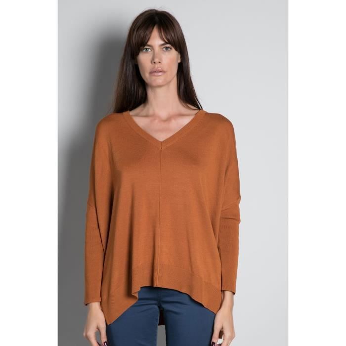DEELUXE Pull uni oversize ALEGRA Light Cognac