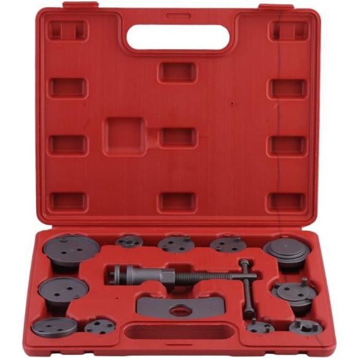 Coffret Repousse Piston Etrier de Frein outil Voiture Frein À Disque ROUGE 13 pcs