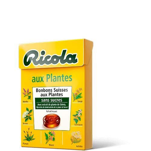Cafe Moulu - LOT DE 3 - RICOLA Bonbons aux Plantes Sans Sucres - Boite de 50 g