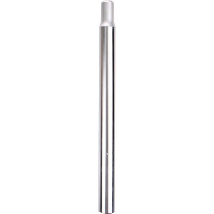 TOM la tige de selle de bougie fixe 28,6 x 350 mm aluminium argent
