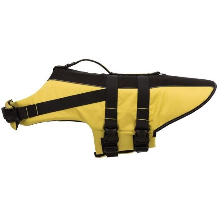 TRIXIE Gilet de sauvetage - L: 55 cm - Jaune et noir - Pour chien