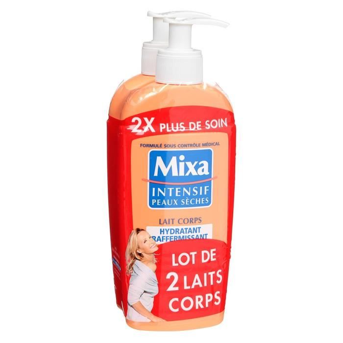 MIXA INTENSIF Lait corps hydratant - Peaux sèches - 2 x 250 ml