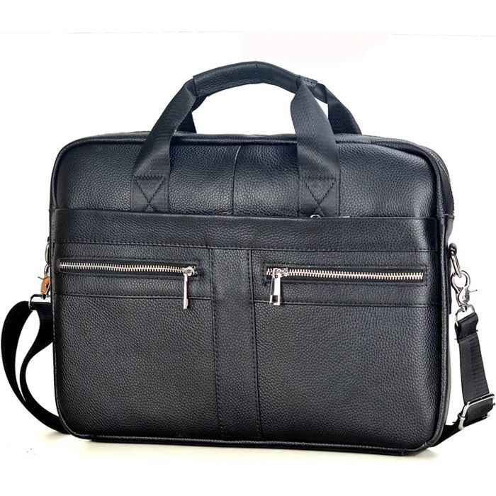 Sacoche Cuir Véritable Homme Pour Ordinateur 15 Pouces - Marque Bullcaptain Neuve