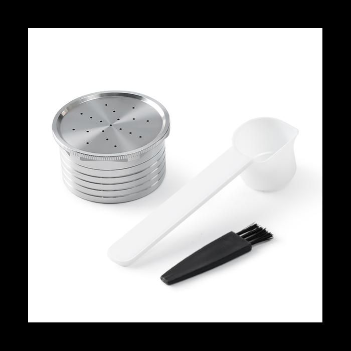 XCSOURCE Capsule à Café Réutilisable Et Rechargeable En Acier Inoxydables Avec Une Cuillère Pour