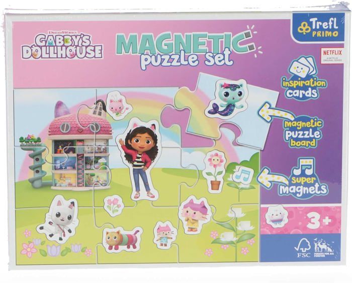 Primo - Magnetic Puzzle Set : Gabby's Dollhouse, Découvrez Le Monde de ...