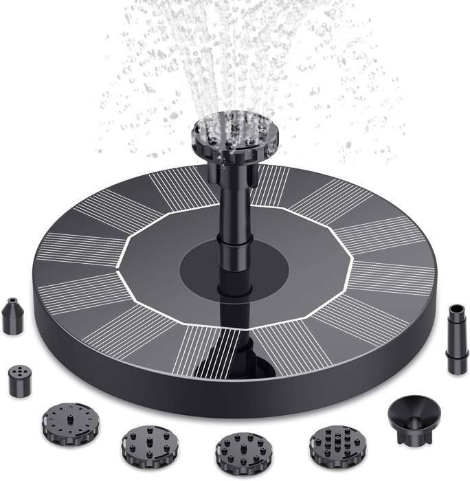 Aérateur Solaire Étang 4W – Pompe à Air 3 Modes Avec Panneau Ajustable, Bulles & Tuyau 300 Cm, Idéal Aquarium & Petit Étang