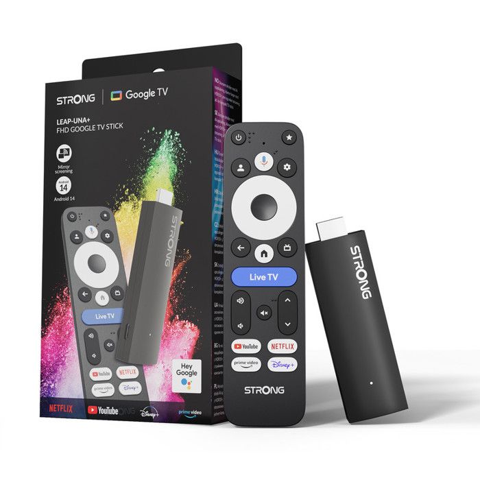 Passerelle multimédia STRONG SRT41 Stick Google TV 4K Chromecast pas cher