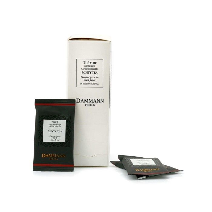 Thé vert à la menthe Minty Tea en sachet suremballé Dammann frères — free download