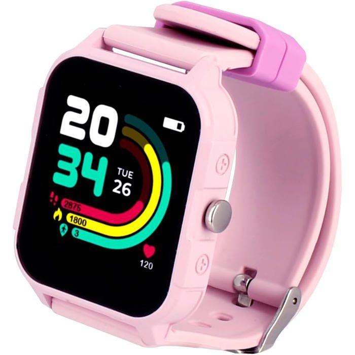 Montre Connectée Rose Smart Watch Pour Enfant Et Adolescent Recommandée  Par Gulli A Partir De Ans[MON238]