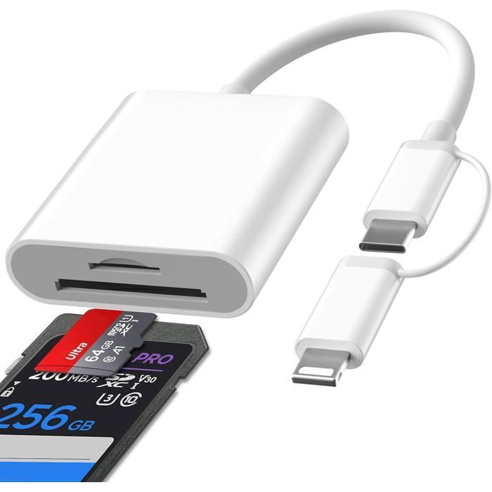 Ew1049 - Lecteur Micro Sd De Clé Usb, Lecteur De Carte Sd Usb 2.0, Adaptateur De Carte Mémoire